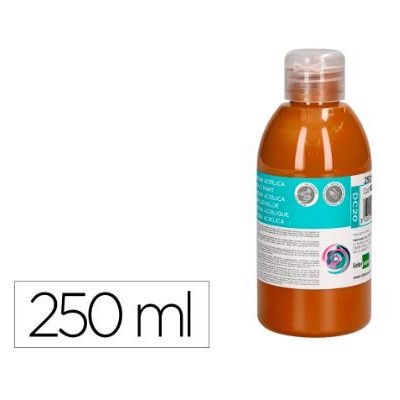 FRASCO TINTA ACRILICA LP 250ML CASTANHO
