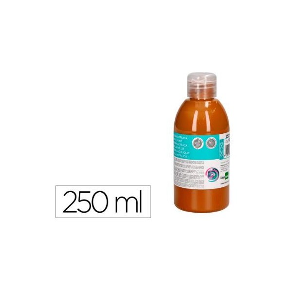 FRASCO TINTA ACRILICA LP 250ML CASTANHO