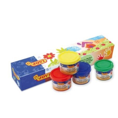 PINTURA DEDOS  / GUACHE JOVI PLAY C/ 5 FRASCOS 40ML