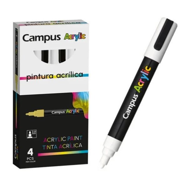 MARCADOR CAMPUS ACRYLIC 2.0mm BRANCO