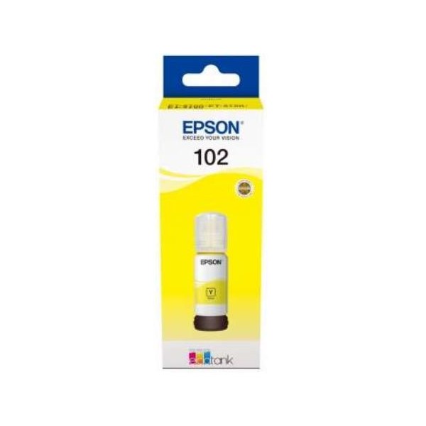 TINTEIRO EPSON ECOTANK Nº102 T03R440 AMARELO 70ML ORIGINAL