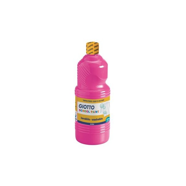 GUACHE LIQUIDO GIOTTO ESCOLAR (LAVAVEL) 1LT ROSA FORTE MAGENTA