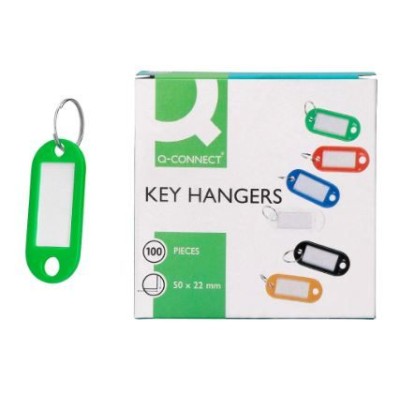 PORTA CHAVES P/ IDENTIFICAÇAO VERDE PACK 100unid.