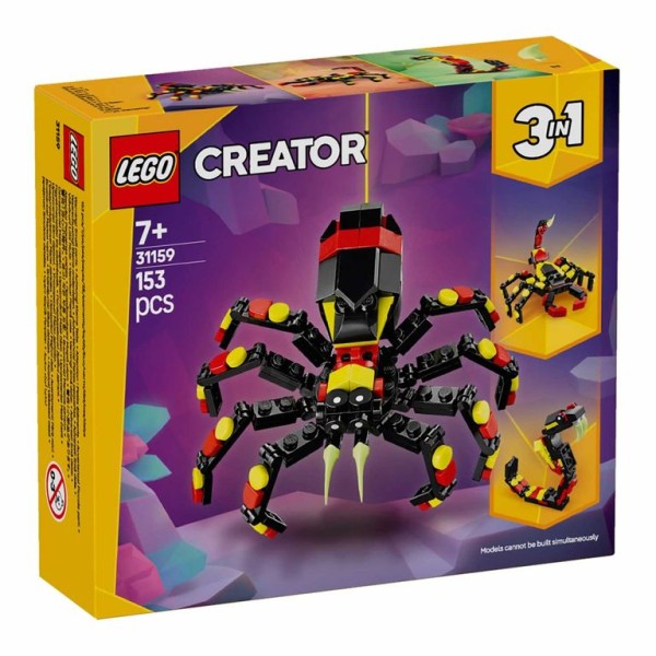 LEGO CREATOR 3-IN-1 ANIMAIS SELVAGENS: A ARANHA SURPREENDENTE