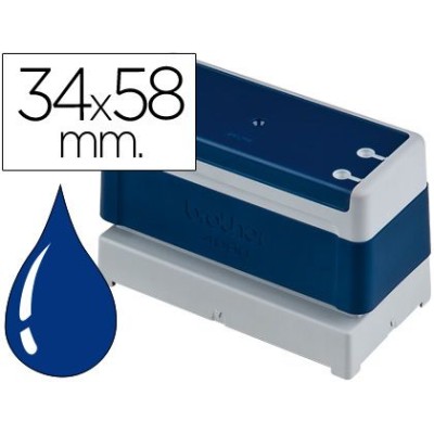 CARIMBO BROTHER 34x58mm AZUL