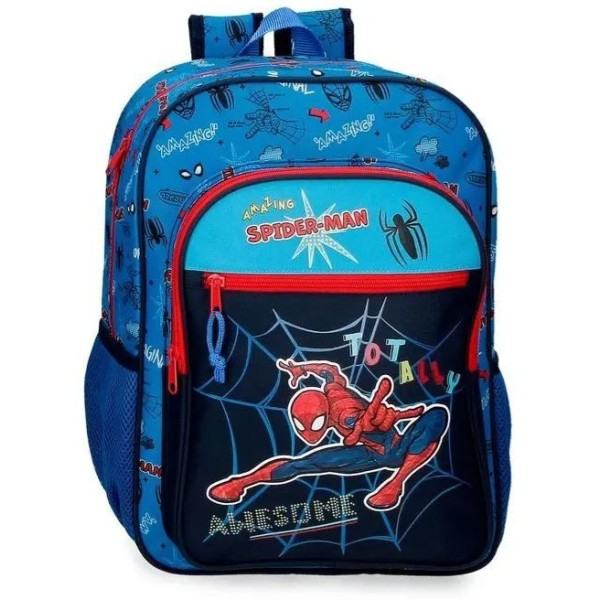 MOCHILA MARVEL SPIDER-MAN TOTALLY AWESOME 2024 ADAPTAVEL A CARRO