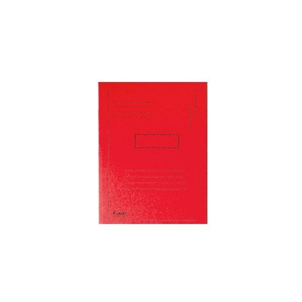 PASTA CLASSIFICADOR EXACOMPTA EM CARTOLINA DE 280 GRS A4 C/ 2x ABAS INTERIOR VERMELHO
