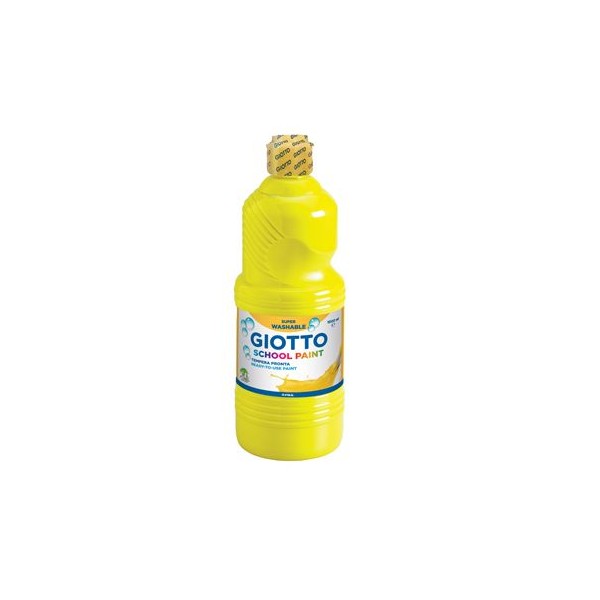 GUACHE LIQUIDO GIOTTO ESCOLAR (LAVAVEL) 1LT AMARELO