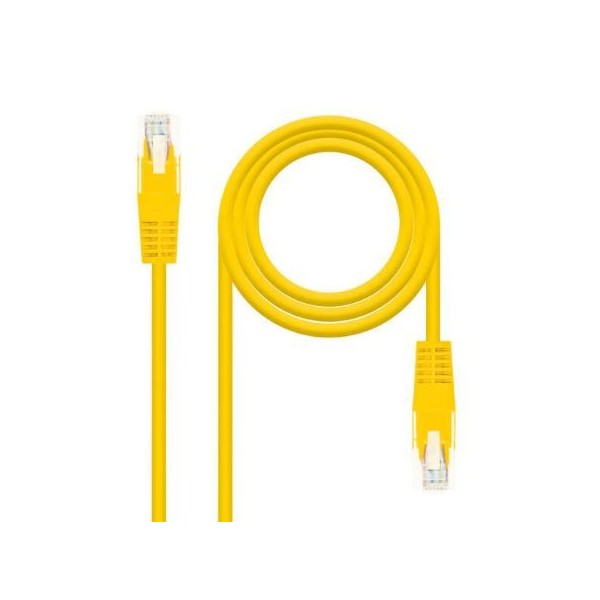 CABO REDE NANOCABLE CAT 6  0.5MT / 50cm - AMARELO