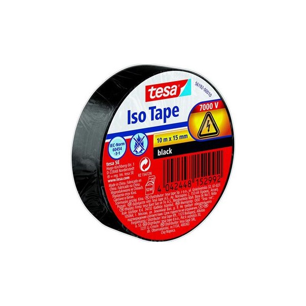 FITA ISOLADORA TESA 15MMx10MT PRETO