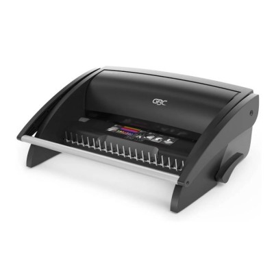ENCADERNADORA MANUAL P/ ESPIRAL PLASTICO GBC COMBIND C110  A4 ENCADERNA ATE 195FLS - PERFURA ATE 12FLS