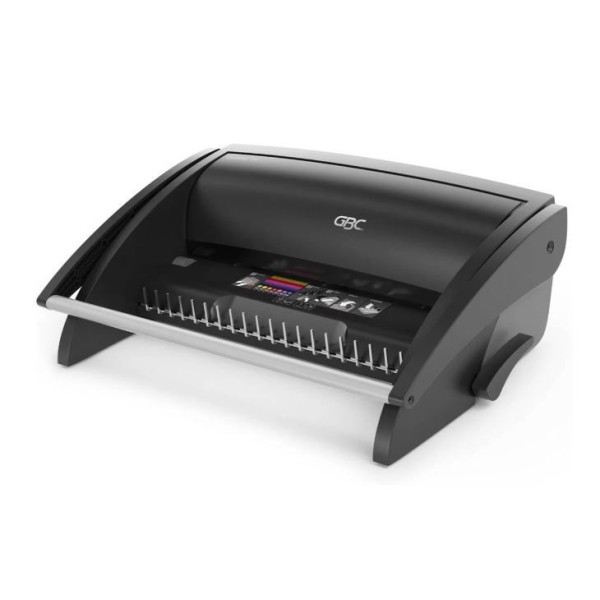 ENCADERNADORA MANUAL P/ ESPIRAL PLASTICO GBC COMBIND C110  A4 ENCADERNA ATE 195FLS - PERFURA ATE 12FLS
