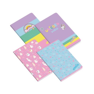 CADERNO AGRAFADO A4 AMBAR PETS WORLD 2025 48FLS 90GR PAUTADO SORTIDO