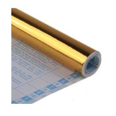 ROLO PAPEL AUTOCOLANTE 0,50x3MT 100My OURO
