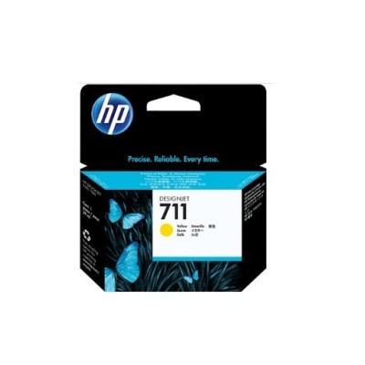 KIT 3 TINTEIROS HP 711 AMARELO (29ML) ORIGINAL