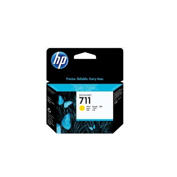 KIT 3 TINTEIROS HP 711 AMARELO (29ML) ORIGINAL