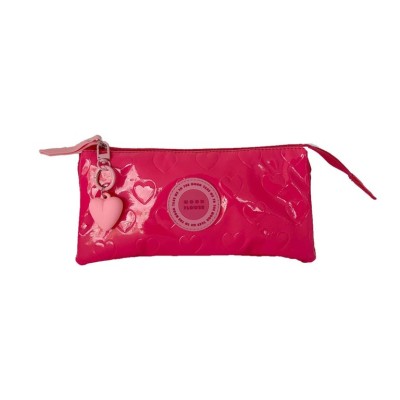 ESTOJO ESCOLAR TRIPLO AMBAR MOONFLOWER TEEN PINK LOVE 2025