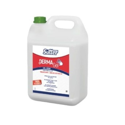 DESINFETANTE P/ MAOS  SUTTER DERMAGEL ANTIMICROBIABNO RECARGA 5LT