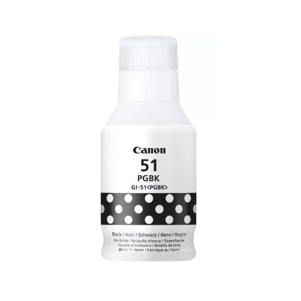 TINTEIRO ECOTANK CANON GI51PGBK 135ML PRETO 6K ORIGINAL