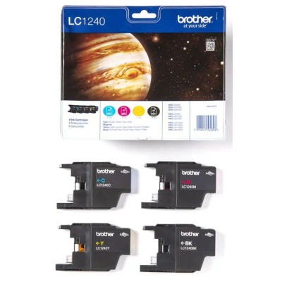 KIT 4 TINTEIROS BROTHER LC1240 (BK/C/M/Y) ORIGINAL