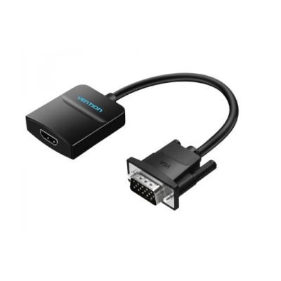 CABO CONVERSOR VGA (M) P/ HDMI (F) VENTION 1MT -  PRETO
