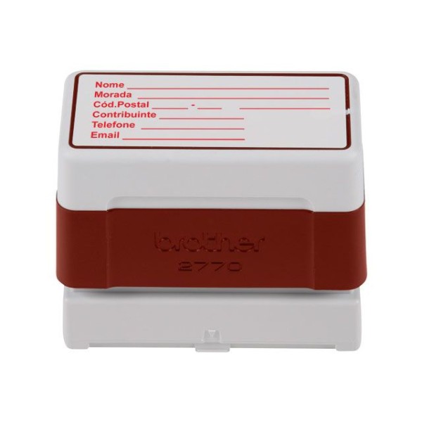 CARIMBO BROTHER 27x70mm VERMELHO