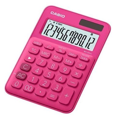 CALCULADORA SECRETARIA CASIO MS7UC ROSA 10 DIG