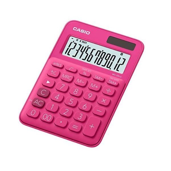 CALCULADORA SECRETARIA CASIO MS7UC ROSA 10 DIG
