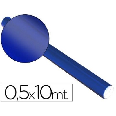 ROLO PAPEL METALIZADO 50CM x 10MT AZUL