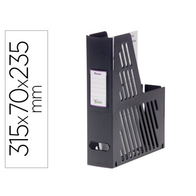 PORTA REVISTAS PLASTICO ARCHIVO 2000  315x235x75mm PRETO
