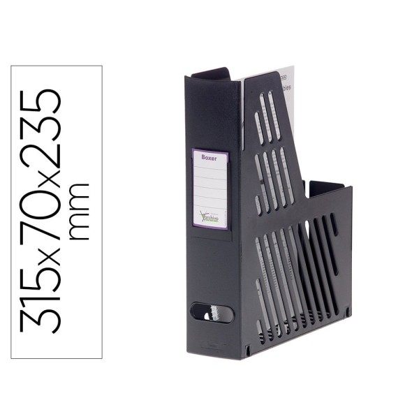 PORTA REVISTAS PLASTICO ARCHIVO 2000  315x235x75mm PRETO