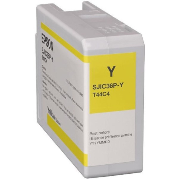 TINTEIRO EPSON SJIC36P AMARELO ORIGINAL
