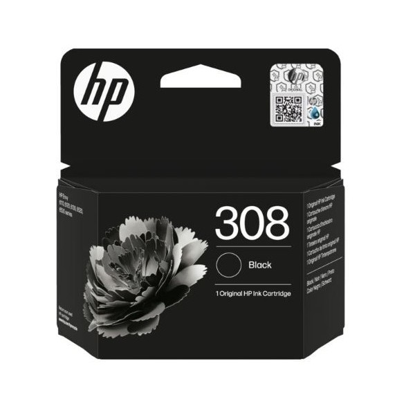 TINTEIRO HP 308 PRETO ORIGINAL