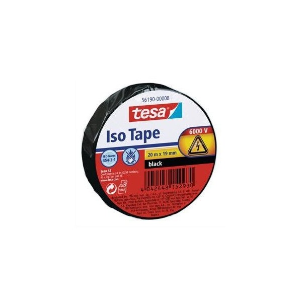 FITA ISOLADORA TESA 19MMx20MT PRETO