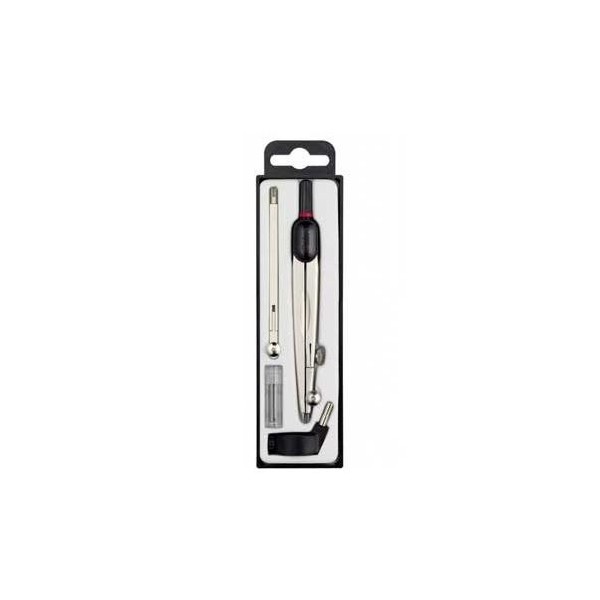 COMPASSO ROTRING COMPACT C/ ALARGADOR E ADAPTADOR