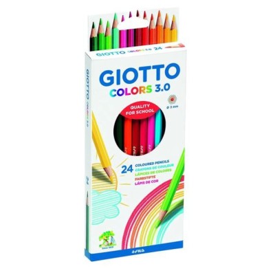 LAPIS DE CORES GIOTTO COLORS 3.0 18cm 24 CORES