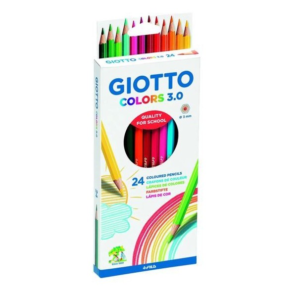 LAPIS DE CORES GIOTTO COLORS 3.0 18cm 24 CORES