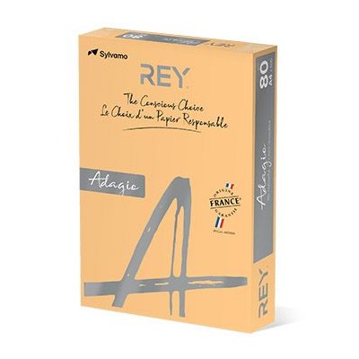 RESMA PAPEL FOTOCOPIA ADAGIO A4 80GR. LARANJA FLUORESCENTE