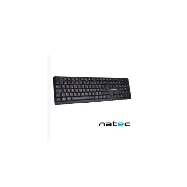TECLADO NATEC SLIM ERGONOMICO USB