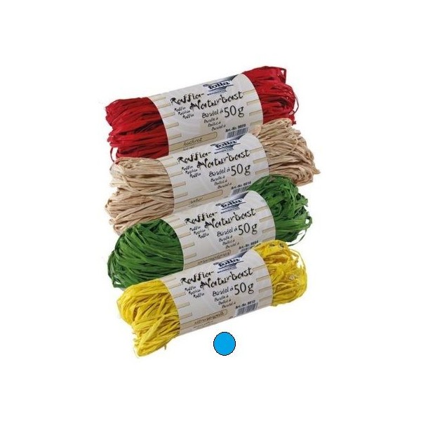 NOVELO FIO RAFIA NATURAL 50gr. AZUL ROYAL