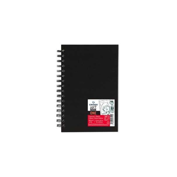 DIARIO GRAFICO ESPIRAL CANSON ART BOOK ONE A5 100gr. 80FLS