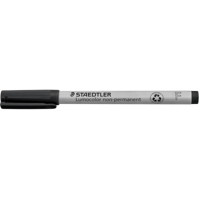 MARCADOR (NAO PERMANENTE) STAEDTLER LUMOCOLOR  0,6MM F PRETO