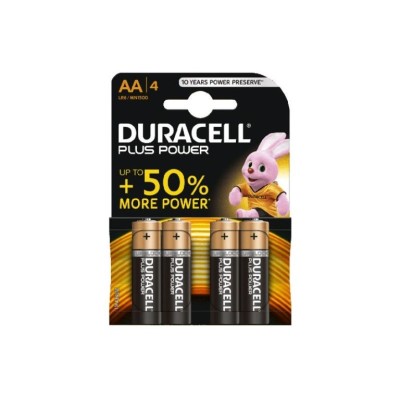 BLISTER C/ 4 x PILHAS ALCALINA DURACELL PLUS POWER LR06  AA - 1,5V
