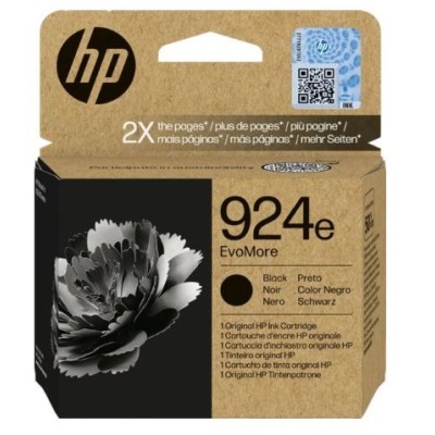 TINTEIRO HP 924e EvoMORE XL PRETO 1k ORIGINAL
