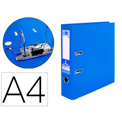 PASTA  ARQUIVO PVC "LP"  C/ CALHA METALICA A4  L/L 70/80MM AZUL