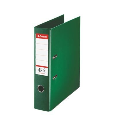 PASTA  ARQUIVO PVC ESSELTE Nº1  C/ CALHA METALICA A4  L/L 75/80MM VERDE