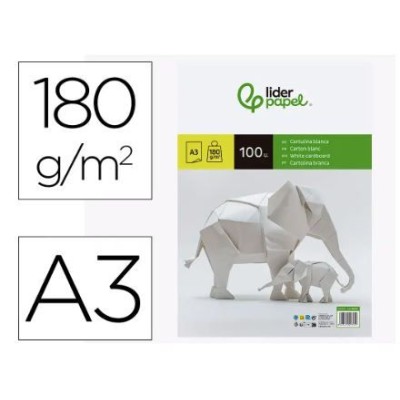 CARTOLINA A3 180GRS 100FLS BRANCO