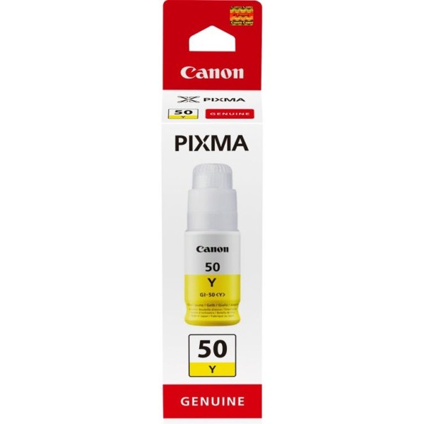 TINTEIRO ECOTANK CANON GI50Y 70ML AMARELO 7.7K ORIGINAL