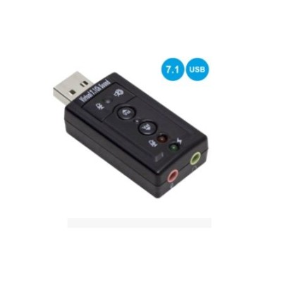 PLACA DE SOM USB 7.1 C/ 2FICHAS JACK