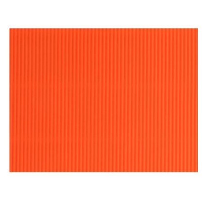 CARTAO ONDULADO / CANELADO 50x70cm LARANJA